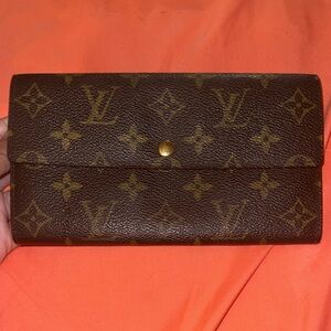 LOUIS VUITTON Monogram Sarah Long Wallet (Brown) CA0957